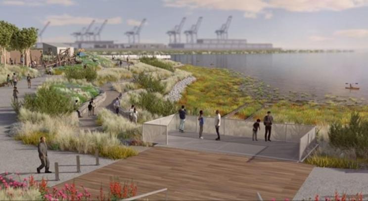 Computer rendering of new shoreline park